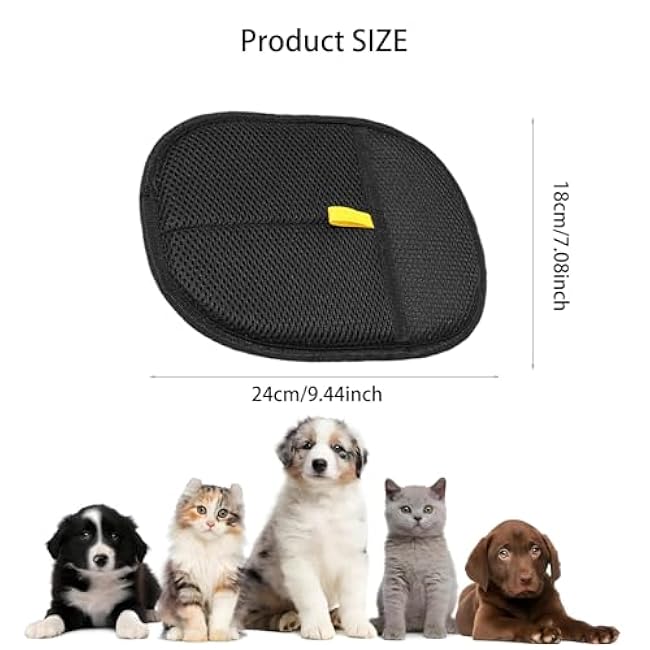 3pcs Reusable Electrostatic Pet Hair Remover Glove - Cat & Dog Grooming Gloves for Deshedding, Washable Hair Removal Tool for Furniture, Carpet, Clothes-YP8C0Y8o