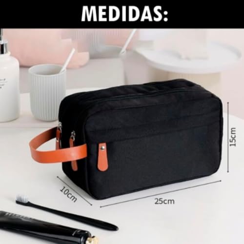 Necessaire de Viagem Masculina Executiva Feminina Unissex, Bolsa Organizadora com Alça, Estojo Grand