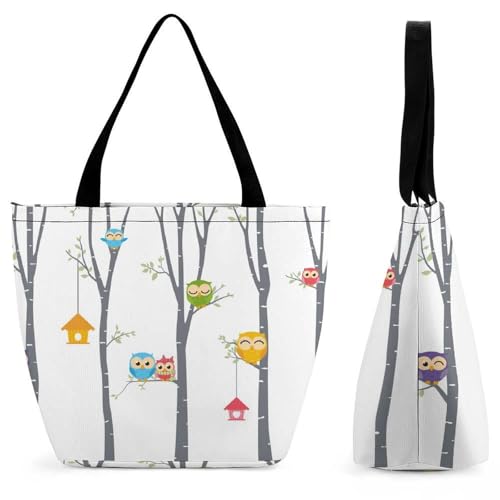 Sac à main oiseau sur une branche d'arbre pour femme idéal pour le shopping et voyage
