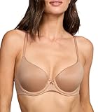 Victoria's Secret Everyday Comfort T Shirt Demi Bra, Lace, Bras for Women, Body by Victoria Collection, Beige (34B)