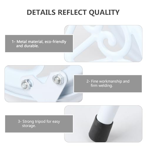 Porte plante robuste blanc double couche pour sécuriser vos pots de fleurs - 8
