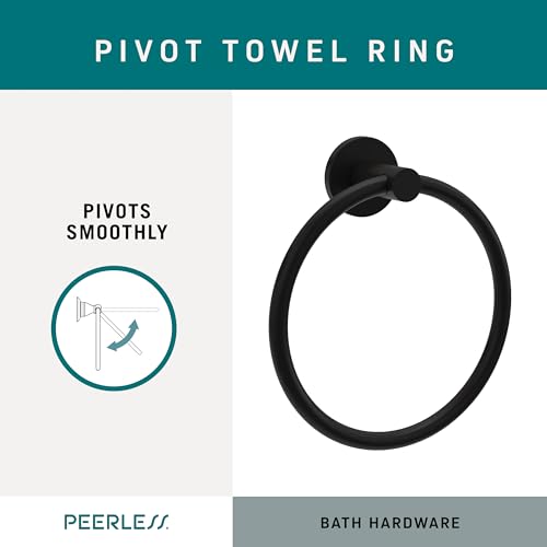 Peerless PA347-BL Precept Towel Ring, Matte Black by Peerless - Used condition - Image 7