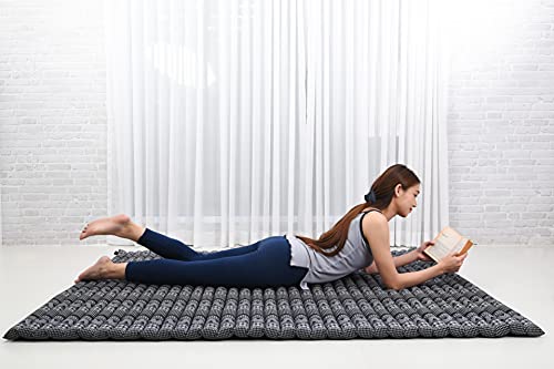 Image of Leewadee Extra Wide Thai Roll Mat 75 x 57 inches Kapok Firm