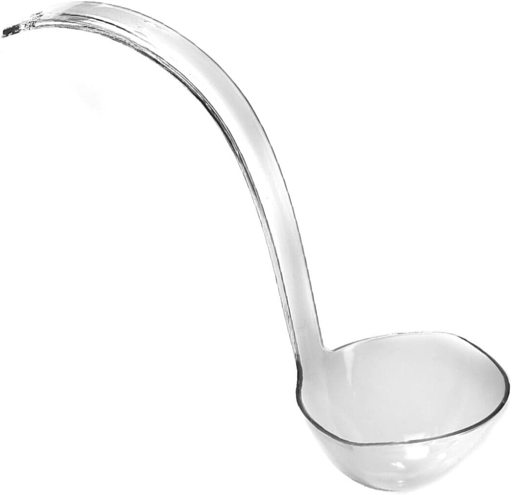 For 36 Pack Plastic Clear Soup Ladle Punch Ladle 5 Ounce Serving Ladle