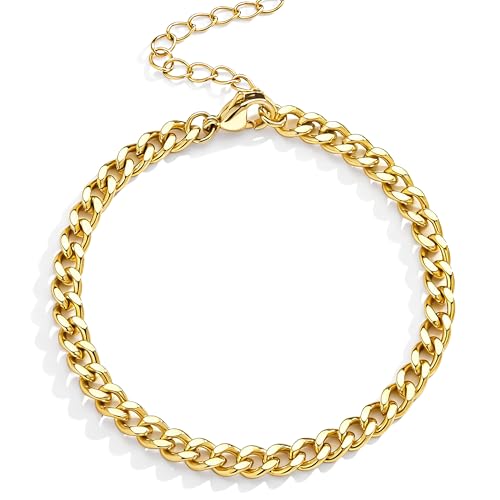 Image of Extra Large Anklets for Women Waterproof, 14K Gold Plated Stack Anklets for Women Plus Size, 10 inch+2 inch Non Tarnish Large Ankle Bracelets for Women, Summer Big Ankles Set, Beach Bikini Vacation Jewelry
