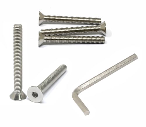iexcell 5 vis 3/8-16 x 3-1/4" acier inoxydable 304 tête plate