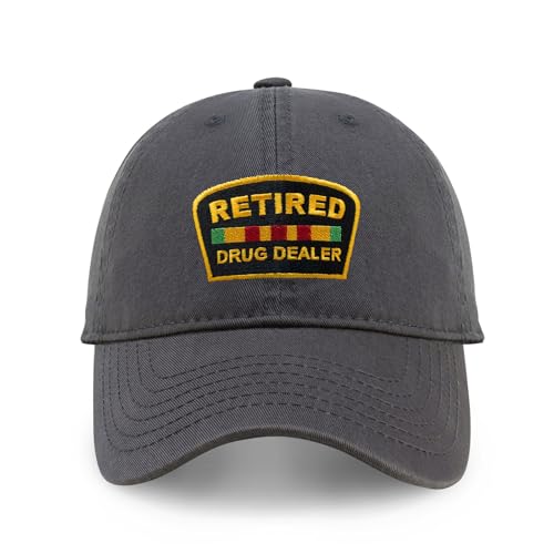 Image of Funny Cotton Dad Hat, Retired Drug Dealer Strip Club Veteran Low Profile