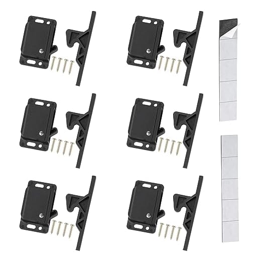 6 Pack Cabinet Door Latch/RV Drawer Latch, Latches for Home and Cabinet Doors, Ideal for RV, Camper, Motor, Home, Trailor, OEM Replacement