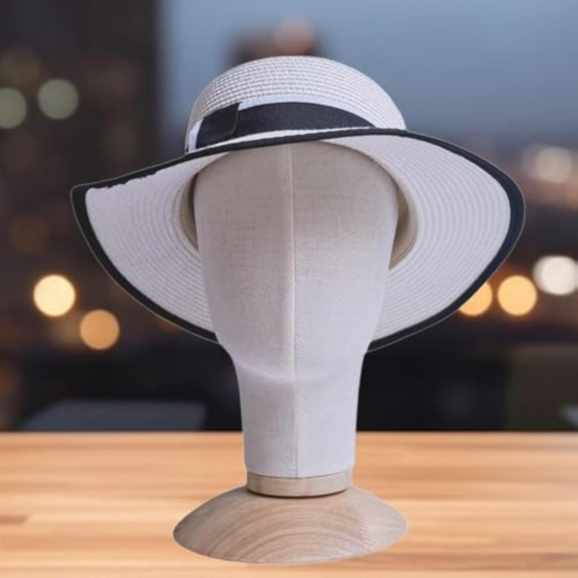 Manikin Head Model with Base Portable Wig Stand for Beginners