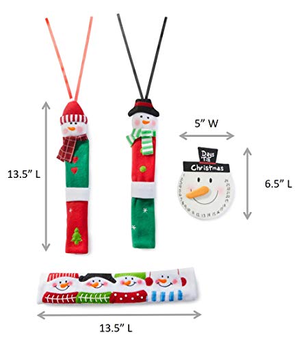 Snowman Kitchen Appliance Refrigerator Handle Door Covers & Snowman Advent Calendar - Christmas Decoration Idea #TOP3