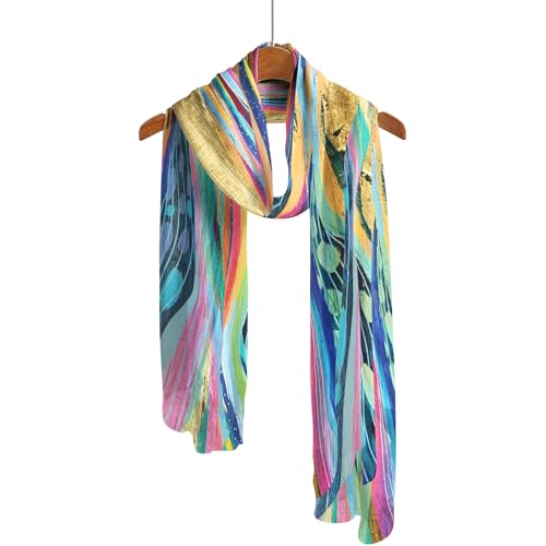 RainCaper Silky-soft Polyester Sheer Long Scarf Feels like Silk2