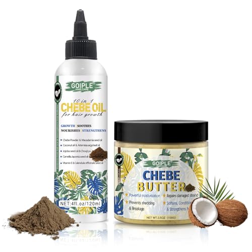 Chebe Hair Growth Oil & Butter - Thickening & Deep Moisturization for Men & Women All Hair Types