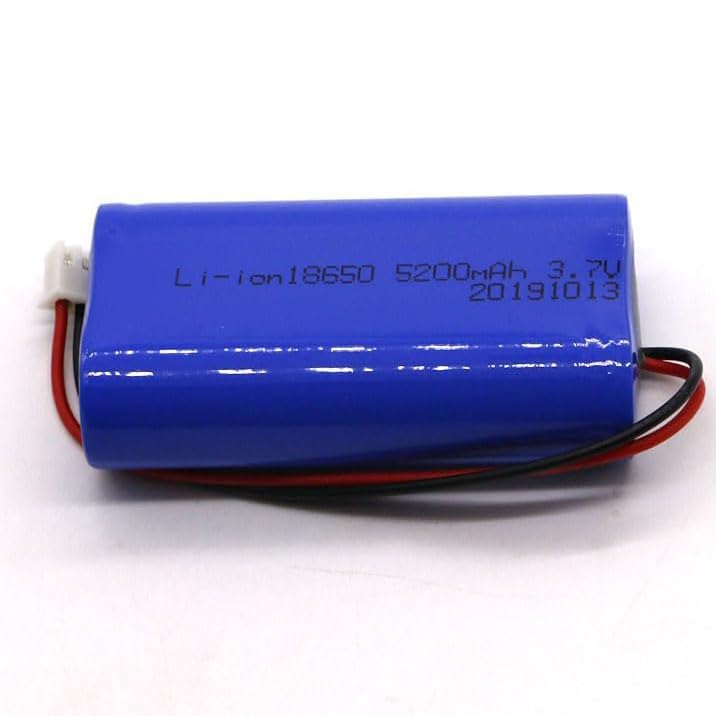 Batterie rechargeable lithium-ion 3,7 V, 2P 18650, avec prise XH2.54 pour mégaphone, haut-parleur, lampe de poche, banque d'énergie