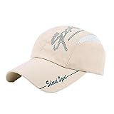 TUDUZ Sommer Baseball Cap Herren Damen Einstellbar Kappen Snapback Faltbarer Verstellbar Hip Hop Baseballmützen für Draussen, Sport und Reisen (A-Beige)