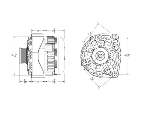 Mechman 320 Amp GM Truck Alternator