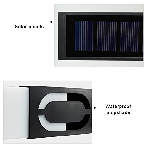 Luxe Design Huisnummer met LED - Verlichting Op Zonne-energie