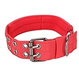 Collar para, Ligero, Transpirable, Ajustable, Resistente, de Nailon, para Entrenamiento de Perros medianos y Grandes, Color Rojo (l)
