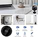 HPTUX Hidden Cameras - 1080P HD Small Camera with Motion Detection and Night Vision,Spy Cameras - Wireless Security Camera for Pet/Baby/Nanny - Magnetic Installation