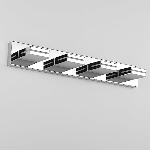 SineRise 4-Light 30-Inch Chrome Vanity Light