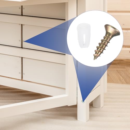 uxcell 50 piezas inserciones de pasador plástico 4.8x10mm con tornillos autorroscantes M4 miniatura 6