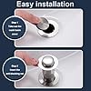 Amazon.com: Quick Turtle Sink Drain, Universal Kitchen Bathroom Basin ...