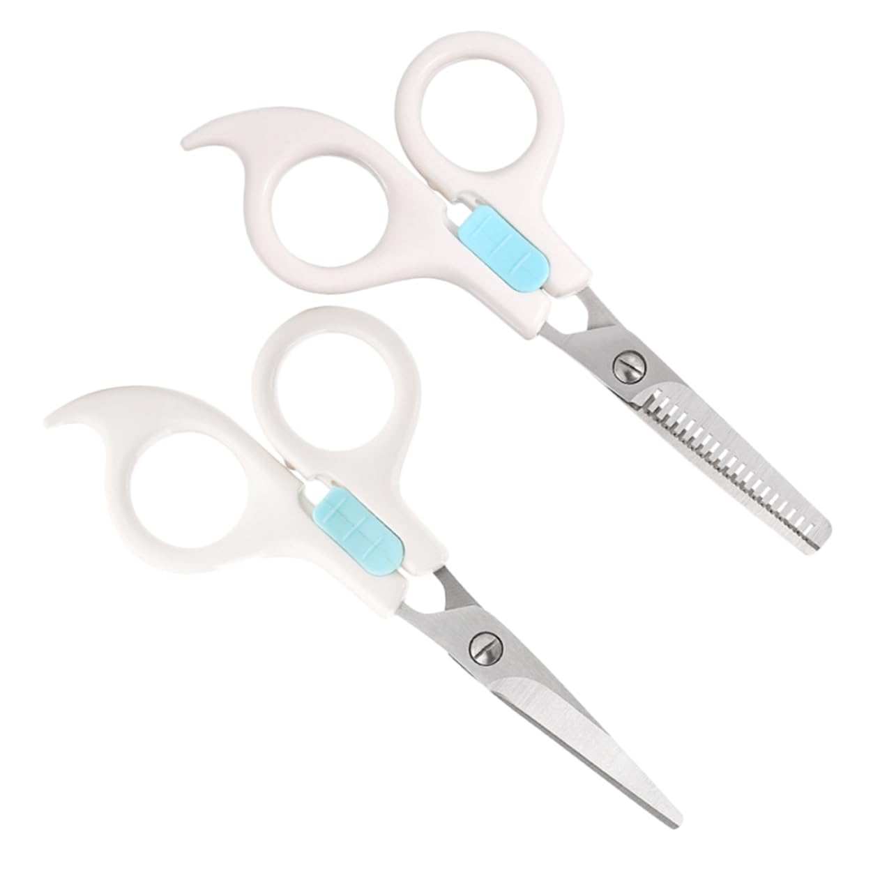 Didiseaon 6 Piezas tijeras más delgadas tijeras para niños de peluqueria salón peluquero profesional para cortar los cortador de peluquería cabello corte plano