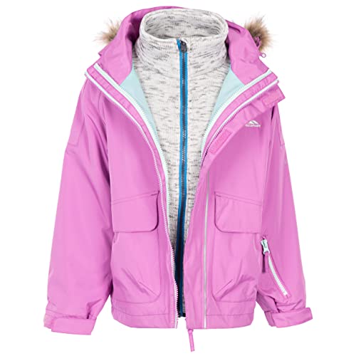 Trespass Kids 3in1 Jacket Waterproof Coat with Fleece Outshine