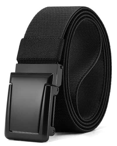Image of CHAOREN Tactical Belt Men - 1.5 inch Stretch Work Belt with Zinc Alloy Buckle | Quick Release, Zinc Alloy Buckle, Heavy Duty, Stretchy Nylon, Military, Hiking, EDC, EMT, EMS