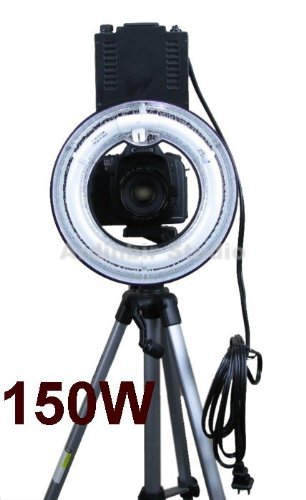 "Ardinbir Photography 150W 5400K Hot Shoe Macro Ring Light Lamp for SLR/DSLR Cameras, Photo Studio and Portrait