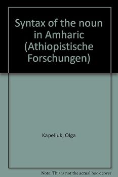 Hardcover Syntax of the Noun in Amharic [German] Book