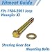 3 Pcs Grade 8 Steering Gear Box Mounting Bolts compatible with Jeep Cherokee XJ 84-01,Replaces OEM 6035939AA