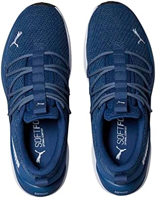 PUMA Men's SOFTRIDE ONE4ALL KNIT Sneaker, Blazing Blue-Puma White, 9 | Image 4