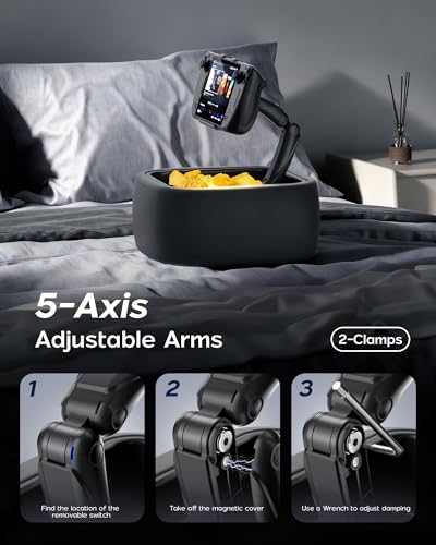 Image of LULULOOK Gaming Pillow Stand for Steam Deck OLED & LCD & 4.7-14.6 inch Tablet, Zero Gravity Kindle Pillow Stand with Storage Bowl for Steam Deck Accessories, Snacks & Small Items, Machine Washable