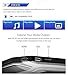 XTRONS® 17.3 Inch 16:9 Ultra-Thin FHD Digital TFT Screen 1080P Video Car Overhead Player Roof Mounted Monitor HDMI Port 1920 * 1080 Full High Definition New IR Headphones (Black & White) (No DVD)