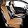 Elantrip 2PCs Front Car Seat Covers Leather Car Seat Protector Universal fit for Most Cars SUVs and Trucks Water Proof Seat Protector Whiskey Color