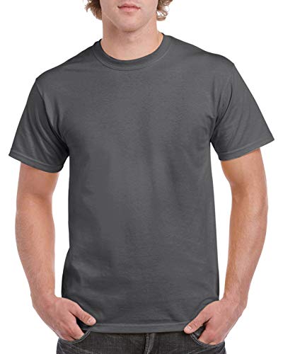 T-shirt Gildan 5000 Dark Heather M vêtement unisexe uni en coton pour adulte