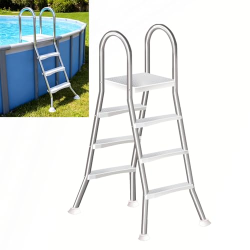 Escalera para piscina de acero inoxidable de 43 in miniatura 1