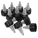 24mm Ersatz Flaschenverschlüsse aus Kunststoff, Schwarz, 30 Stück