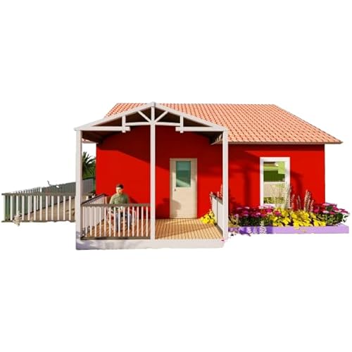 674sqft Tiny Cabin Home Plans with 4 Bedrooms with loft Above Blueprints