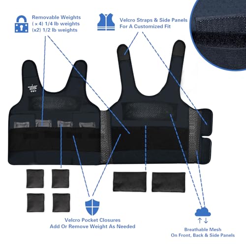 Image of Weight Vest for Kids Black (Black, Large)