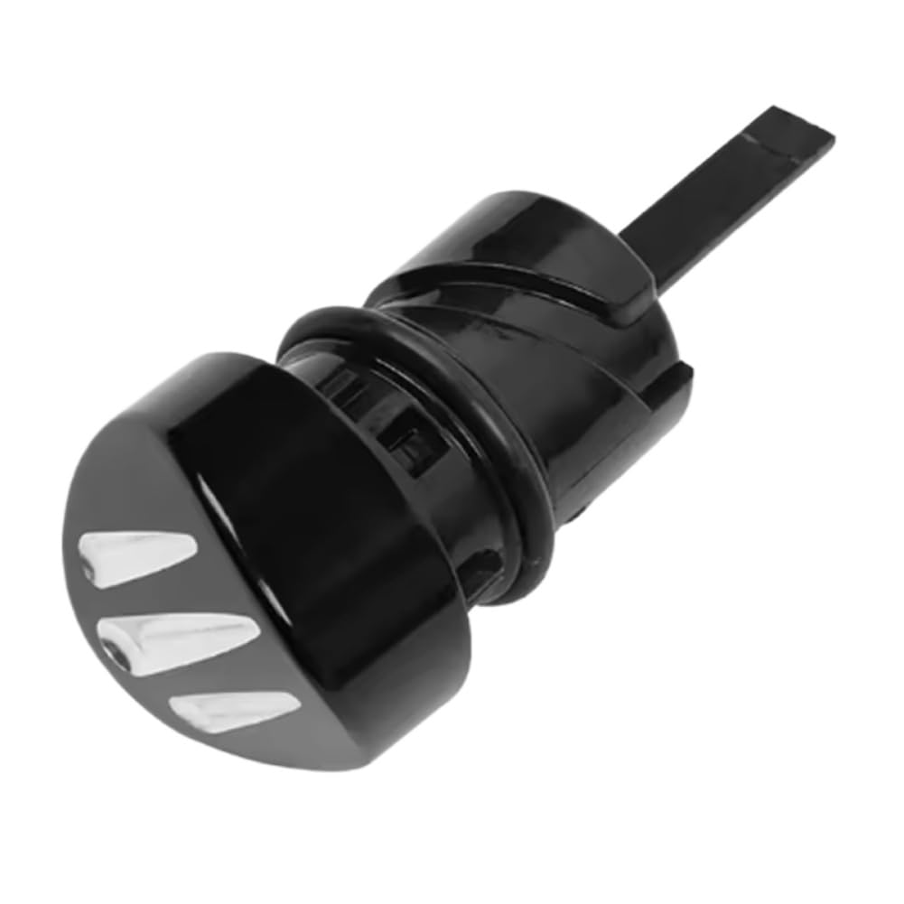 Tapón de tanque de aceite con varilla medidora compatible con Harley Davidson Sportster 1200 883 XL1200 XL883 XR XR1200 2004-2022(Black)