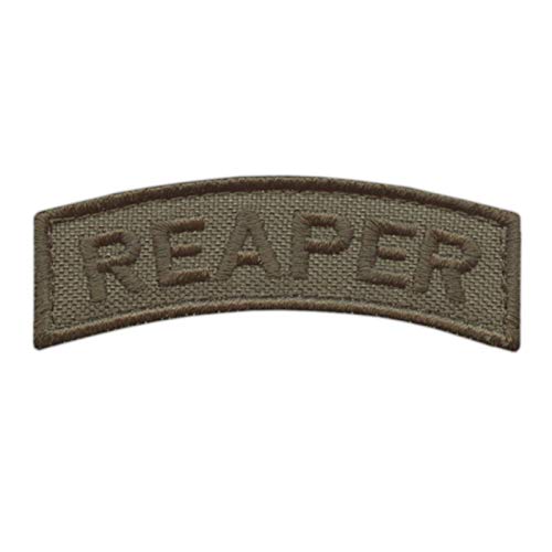 2AFTER1 Reaper Shoulder Tab Ranger Green Badge US Army Tactical Morale Fastener Patch