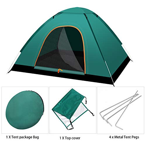 instant automatic pop up tent, 2 Person Lightweight Tent, Waterproof Windproof, UV Protection, Perfect for Beach, Outdoor, traveling, hiking, camping, hunting, fishing - Image 5
