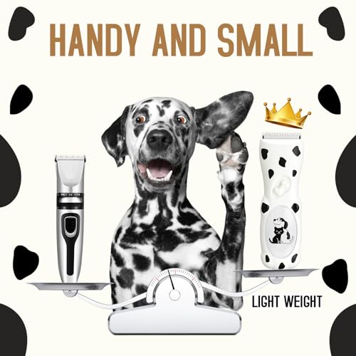 LEMULEGU Low Noise Cordless Dog Trimmer Clipper Pet Grooming Kit for Matted Hair Professional Dog Razor for Small and Medium Animals - Thumbnail 2