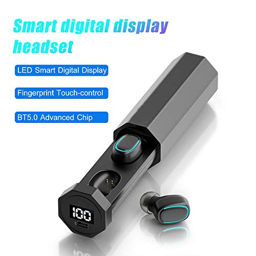 Fones de ouvido True Wireless com microfone e controle de toque Fones de ouvido diários à prova d'á