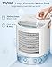 BALKO Portable Air Conditioners, 3-IN-1 Mini Air Conditioner w/ 3-Level Humidify & 3 Speeds,Top Refill Tank for 8-Hour Cooling,7-Color Night Light Evaporative Air Cooler for Small Room Bedroom Desktop