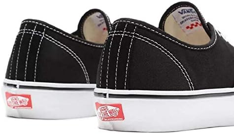 Vans Men's Skate Authentic Shoes, Black/White, Size 9 | Image 5