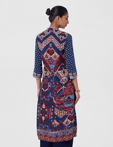 Image of BIBA Women Liva Straight Printed Kurta