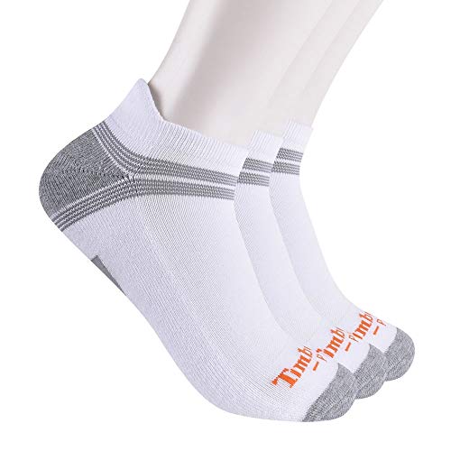 Timberland PRO Men's TB219986TD Coolmax Poly/Cotton Blend Low Cut Socks 3-Pack