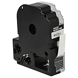 vhbw 5X Label Tape Compatible with Epson LabelWorks LW-1000P, LW-600P, LW-500, LW-400, LW-300 Label Printer 8m x 9 mm, Black on White - Image 4